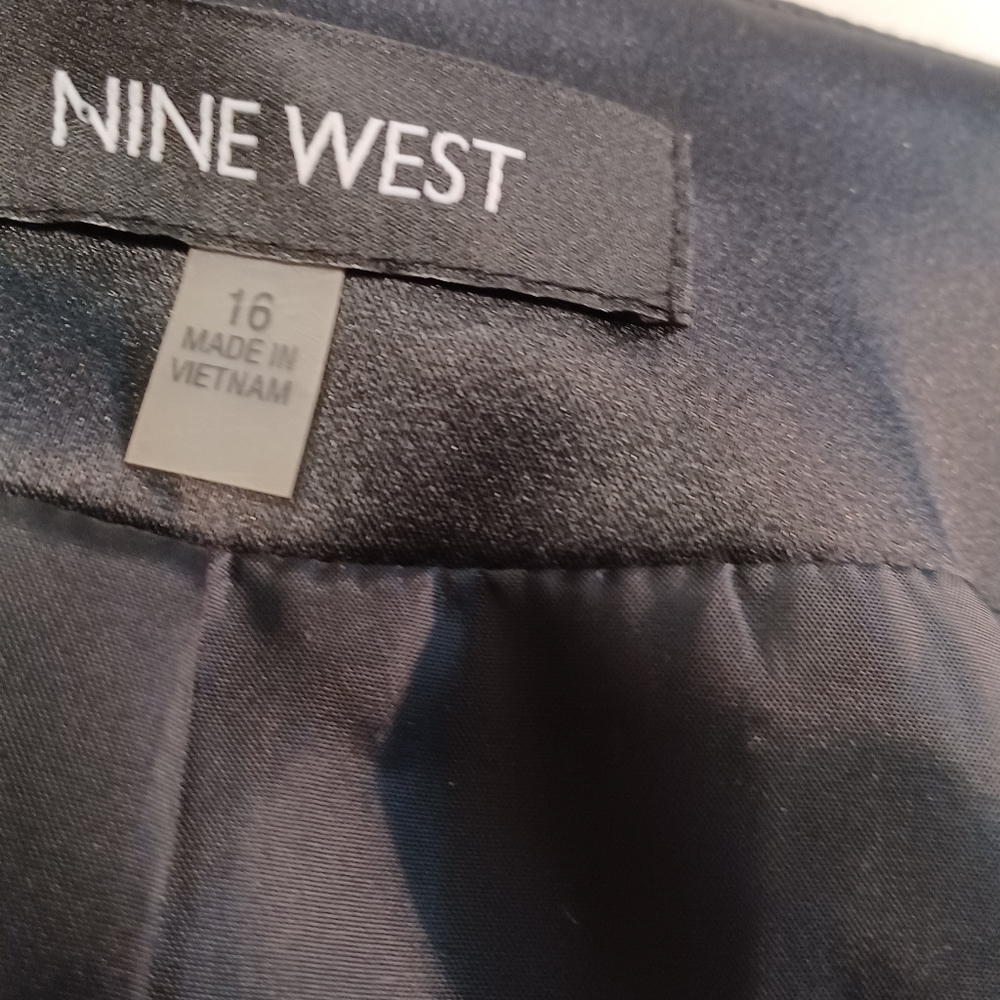Nine West jacket, NWT, dark charcoal with multi-colored sparkles in fabric.